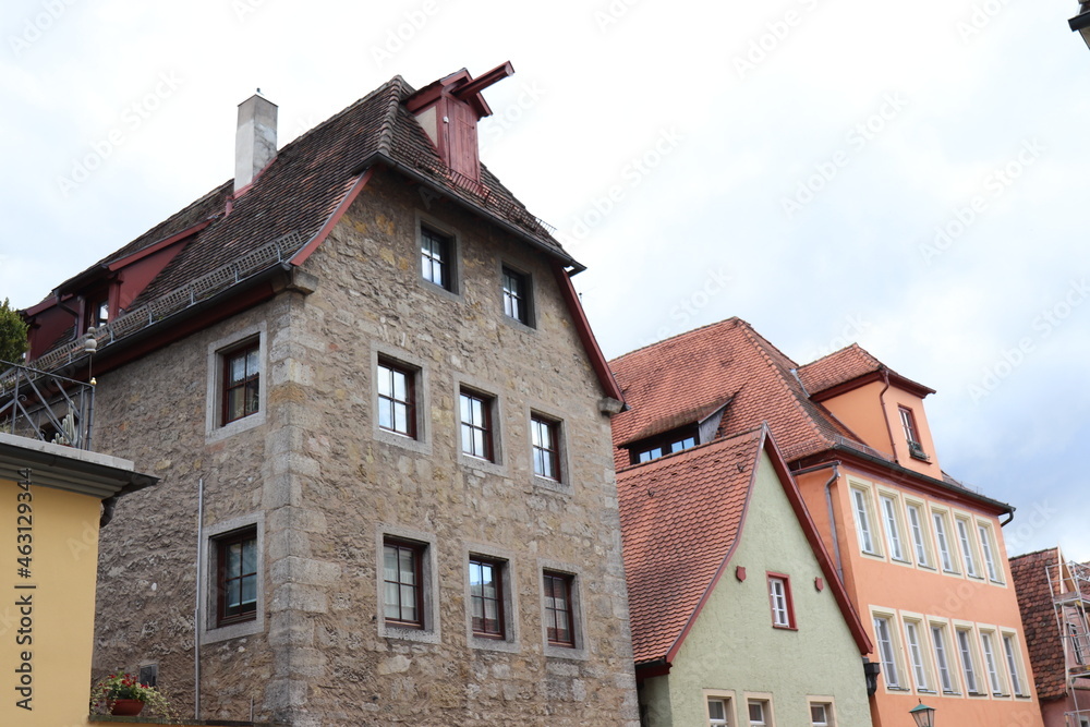 Architektur in Rothenburg ob der Tauber. Rothenburg o.d. T. Architektur in Rothenburg ob der Tauber. Rothenburg o.d. T.