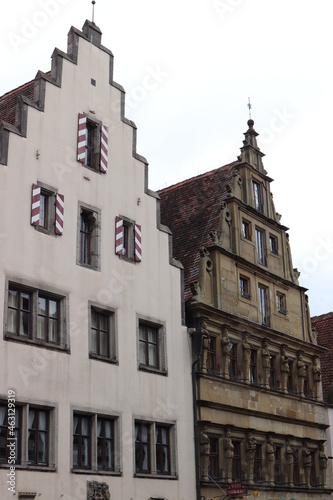 Architektur in Rothenburg ob der Tauber. Rothenburg o.d. T.