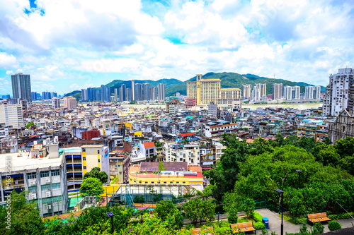 Macau city landscape or cityscape of Macou, business city urban of Asia