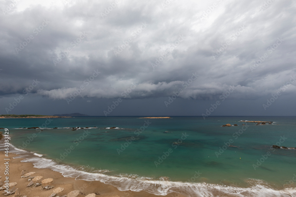 Gewitter zieht auf in Chania auf Kreta