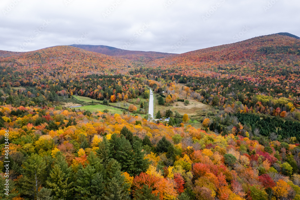 autumn in the mountains of Vermont