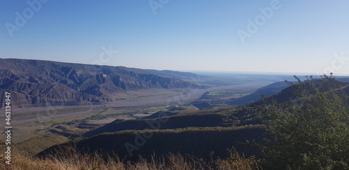 beautiful view of the mountains and the sky