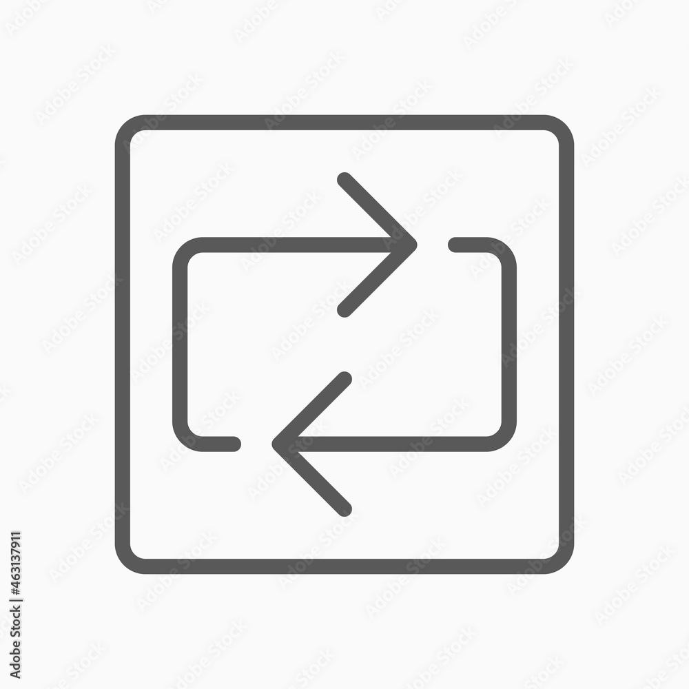 repeat icon, refresh vector, arrow illustration repeat icon, refresh vector, arrow illustration