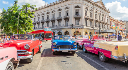 Keuken achterwand Havana Retro auto's in oud Havana  © vadim.nefedov
