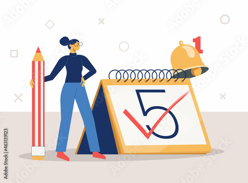 Marking date illustration concept vector 