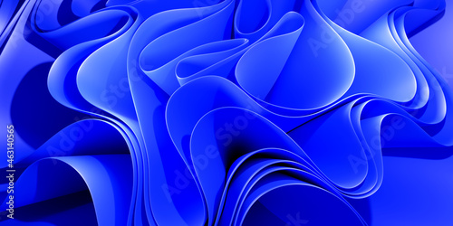 abstract background with blue curves