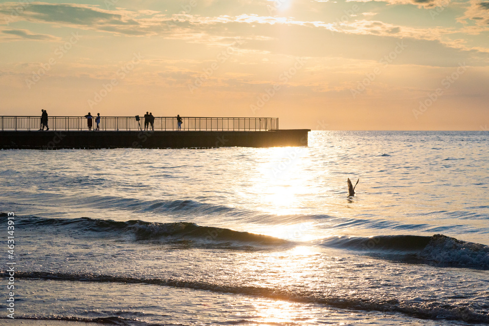 sunset at the beach