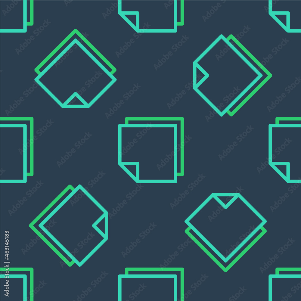 Line Post note stickers icon isolated seamless pattern on blue background. Sticky tapes with space for text or message. Vector Line Post note stickers icon isolated seamless pattern on blue background. Sticky tapes with space for text or message. Vector