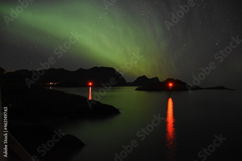 Northern Lighs in Senja Island, Norway photo