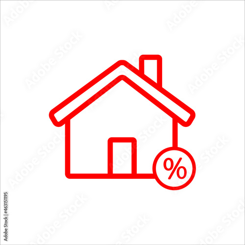 house, housing loan icon vector illustration