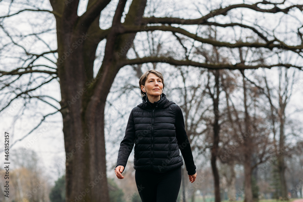 Woman Walking in Nature Woman Walking in Nature