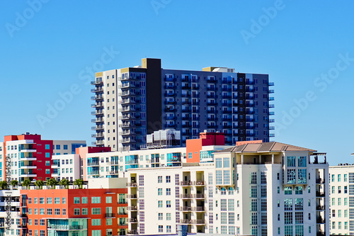 Apartment buildings in Tampa bay Florida USA