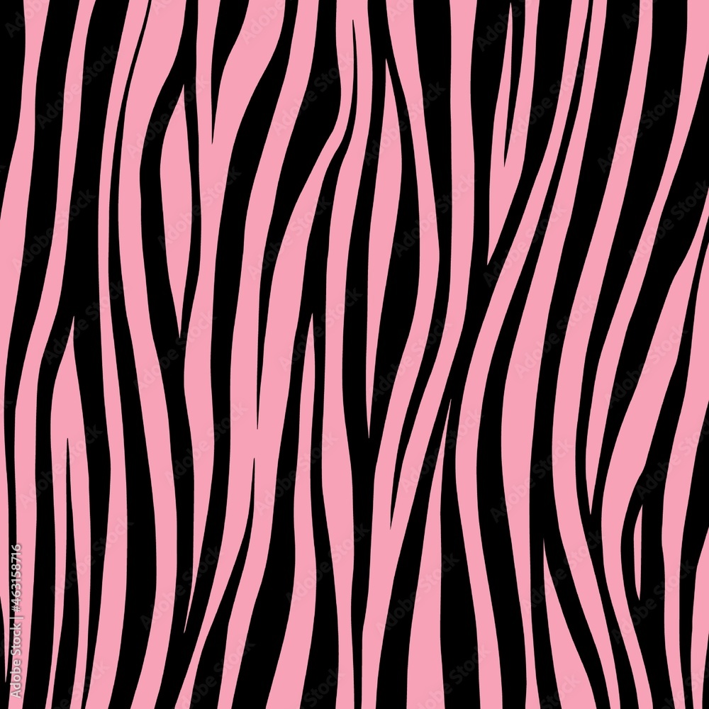 Bubblegum Zebra Skin Texture Stock Illustration | Adobe Stock