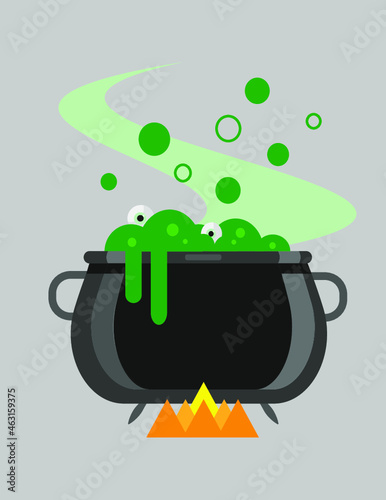caldero bruja. Brujas. Sopa de bruja. Porcion. Happy Halloween. Dia de brujas.