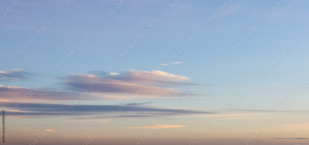 Obraz premium View of colorful cloudscape during vibrant summer sunset on the ocean coast. Taken in Vancouver, British Columbia, Canada. Nature Background