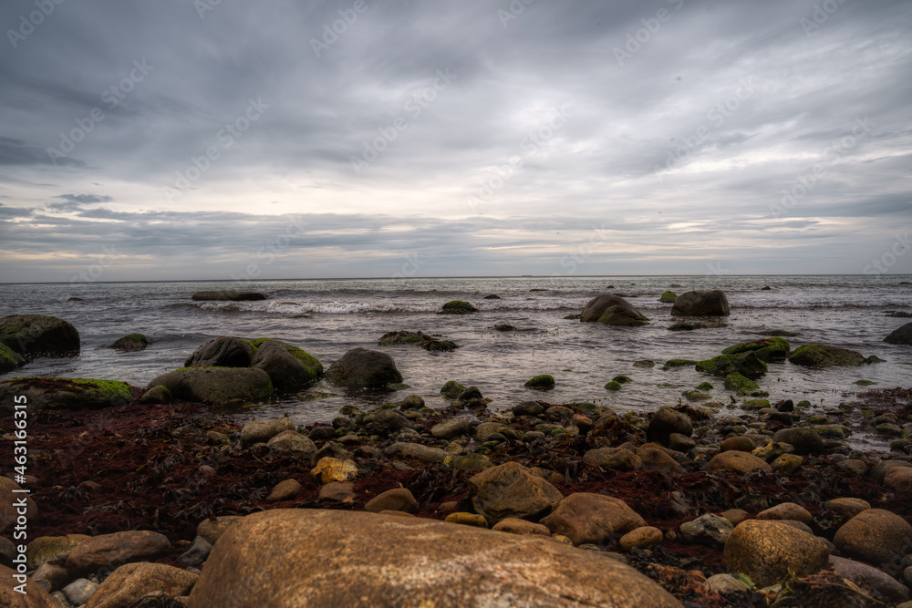 beach at dusk