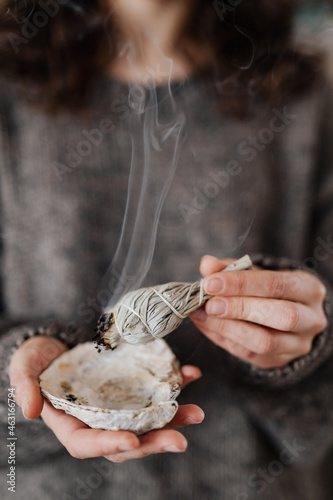 Woman With Crystals On Hand  21 