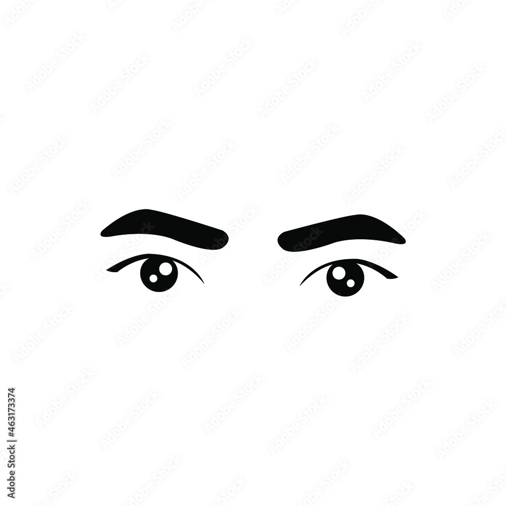 Set of cartoon eyes of male and female characters Vector illustration Set of cartoon eyes of male and female characters Vector illustration