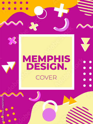 Abstract geometric memphis templates. Universal cover Designs for Annual Report  Brochures  Flyers  Presentations  Leaflet  Magazine. 