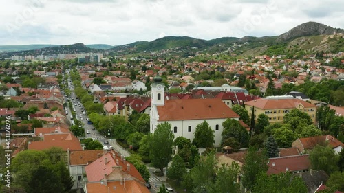 Budaörs in Hungary aerial view,