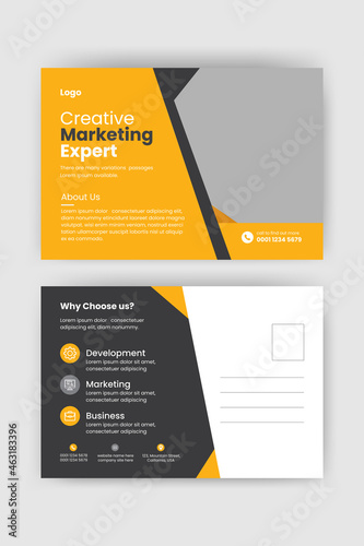 Corporate postcard design template