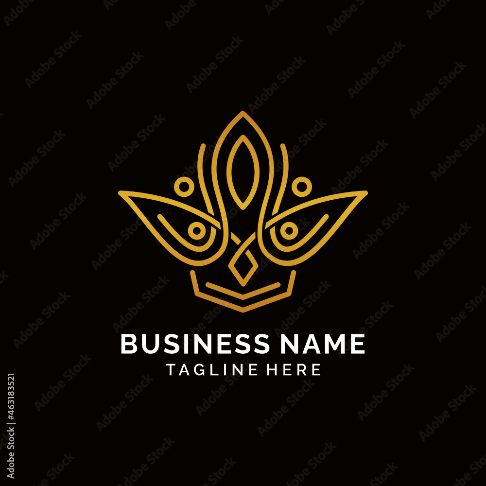Luxury line art minimalist nature logo design Luxury line art minimalist nature logo design