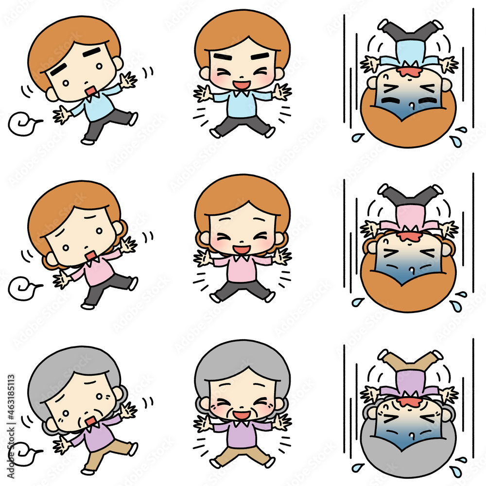 Fototapeta premium Illustration of a person spreading his limbs