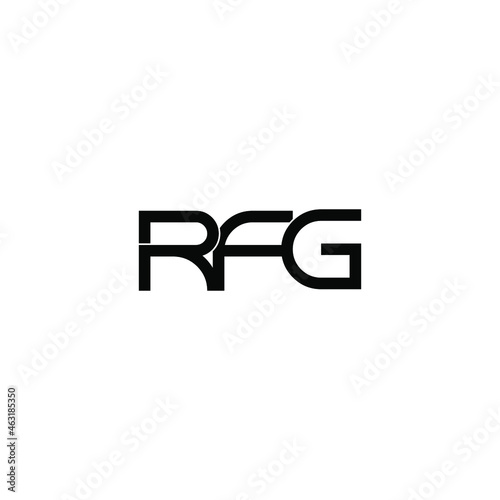 rfg initial letter monogram logo design