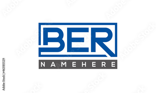 BER creative three letters logo
