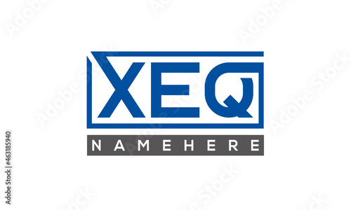 XEQ creative three letters logo	