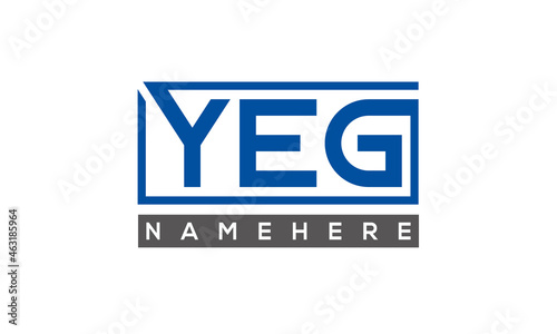 YEG creative three letters logo	