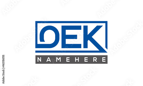 OEK creative three letters logo	