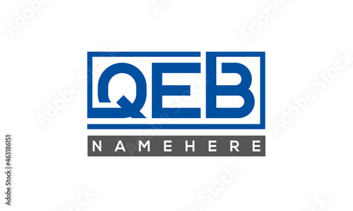 QEB creative three letters logo	