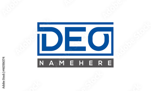 DEO creative three letters logo	