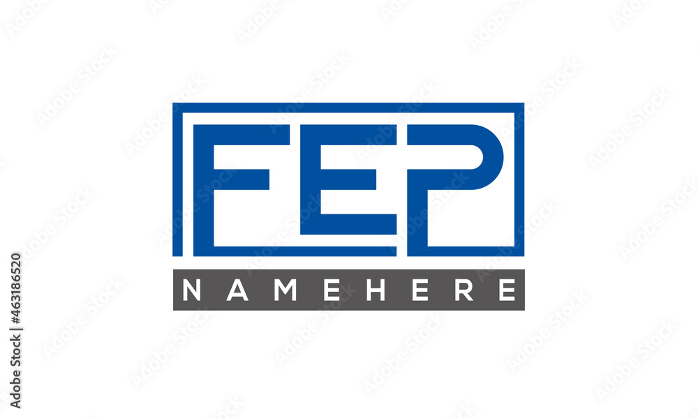 FEP creative three letters logo FEP creative three letters logo