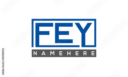 FEY creative three letters logo 