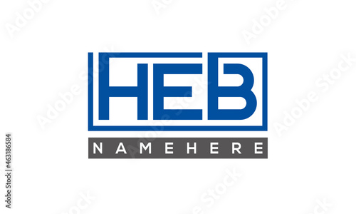 HEB creative three letters logo  © PIARA KHATUN