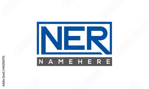 NER creative three letters logo