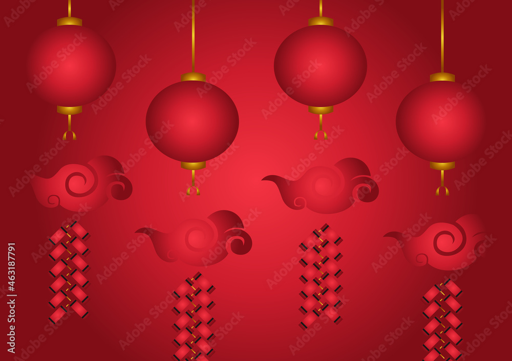 background with chinese new year theme, on elegant red background background with chinese new year theme, on elegant red background