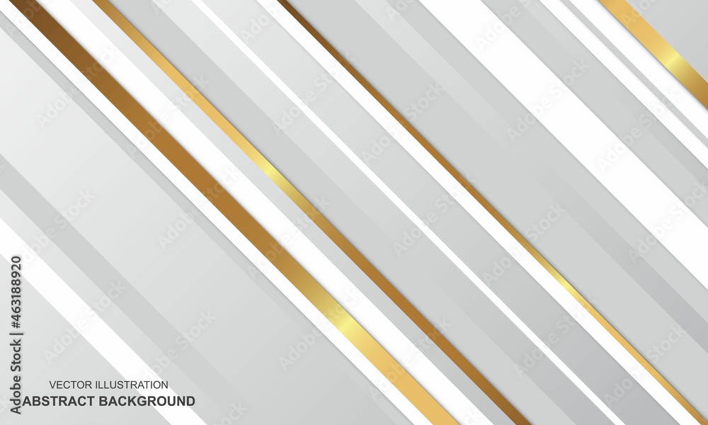 Obraz premium Abstract background white and golden luxury modern design