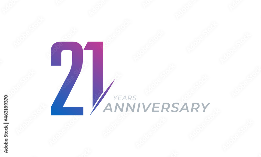 21 Year Anniversary Celebration Vector. Happy Anniversary Greeting Celebrates Template Design Illustration 21 Year Anniversary Celebration Vector. Happy Anniversary Greeting Celebrates Template Design Illustration