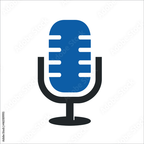retro microphone vector