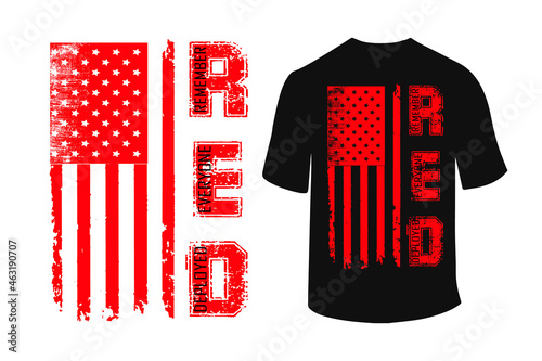 Red Friday T-Shirt Design Vector