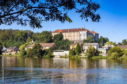 Vltava river, renaissance castle Nelahozeves, Central Bohemia, Czech republic