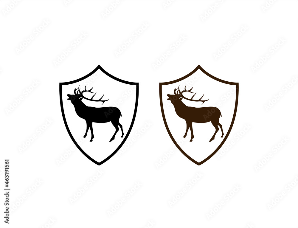 Deer logo design vector illustration
Deer logo design vector illustration