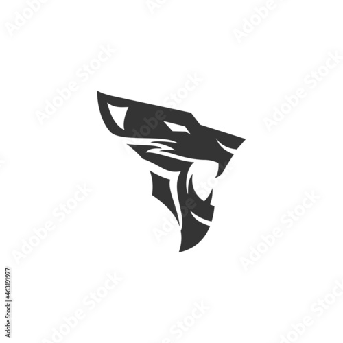 Lion Head Simple Illustration Template Mascot Emblem Isolated