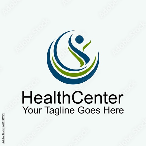 Unique happy human being in half circle Image graphic icon logo design abstract concept vector stock. Can be used as symbols related to Health or therapy.