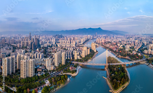 Fototapeta Naklejka Na Ścianę i Meble -  Cityscape of Fuzhou City, Fujian Province, China