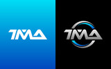 TMA Letter Initial Logo Design Template Vector Illustration