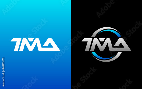 TMA Letter Initial Logo Design Template Vector Illustration